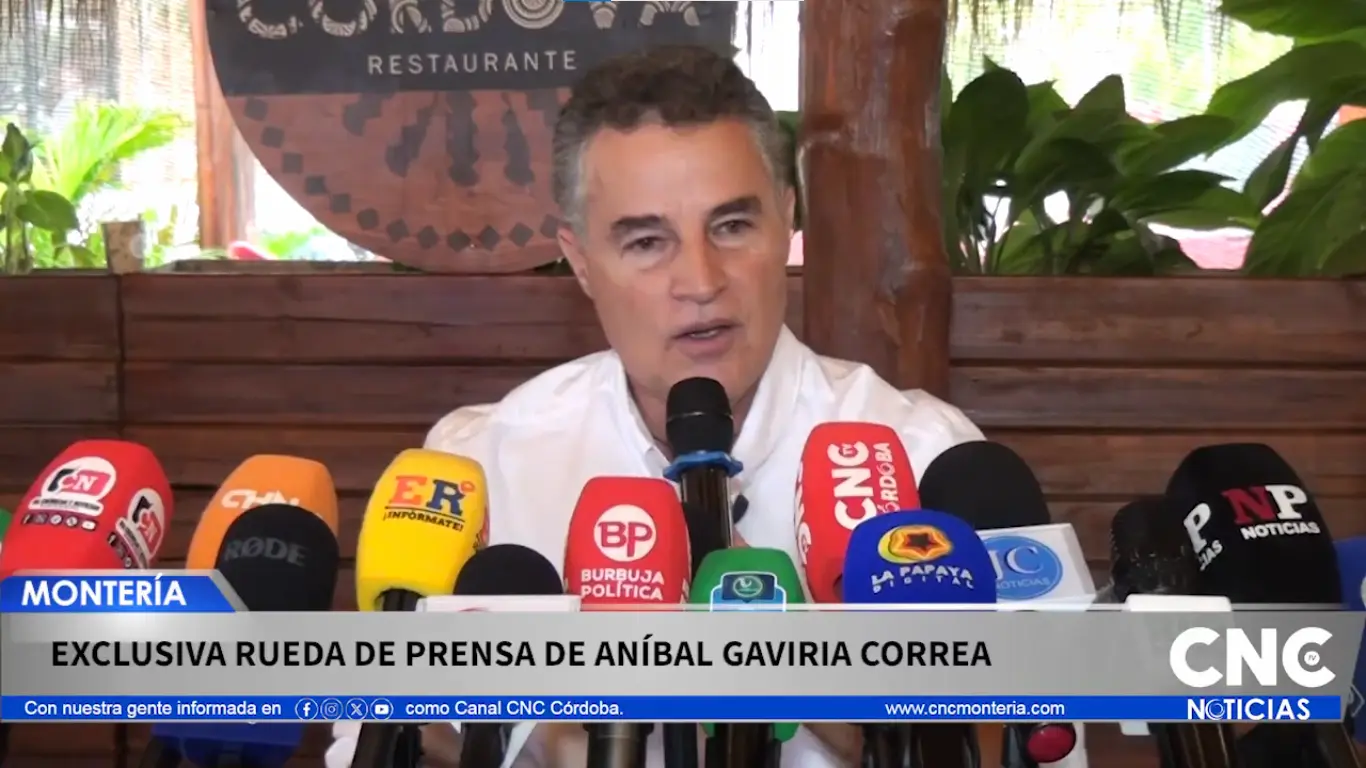 #Montería || Exclusiva rueda de prensa de Aníbal Gaviria Correa