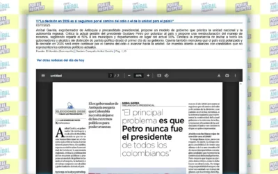 La decisión en 2026 es si seguimos por el camino del odio o el de la unidad para el país